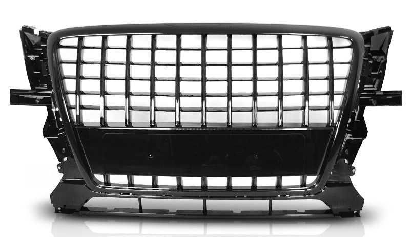 Решетка без емблема черен Гланц Audi Q5 8R Ауди 2008 - 2012
