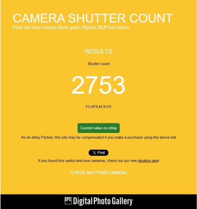Фотоапарат Fujifilm X-H1
