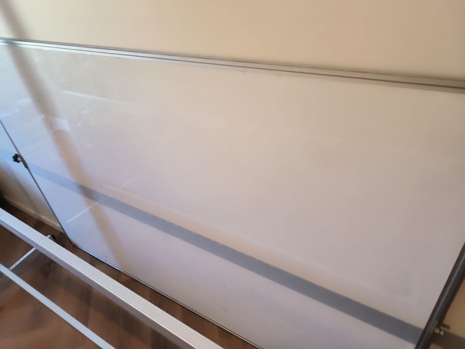 Whiteboard mobil, multifuncțional 180*120 cm cu doua fețe și cadru