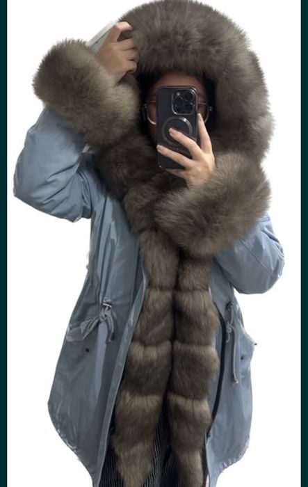 Парка с натвральным мехом