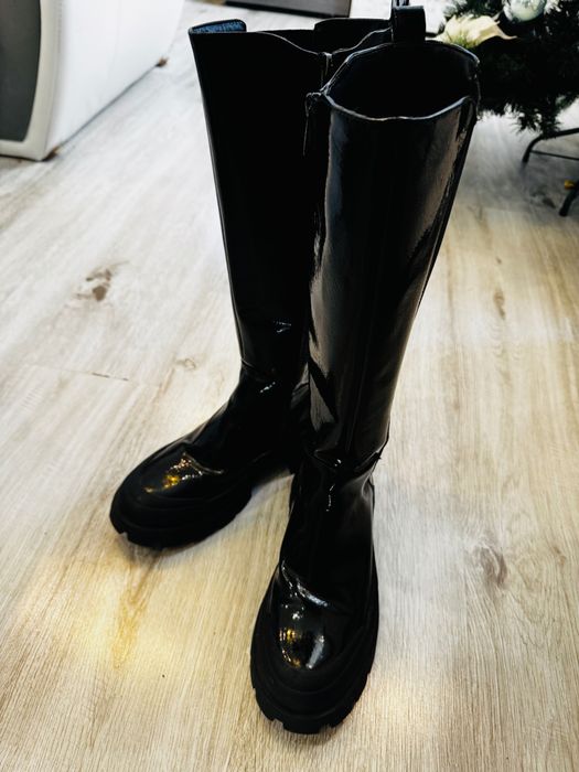 Дамски ботуши от висококачествена еко кожа