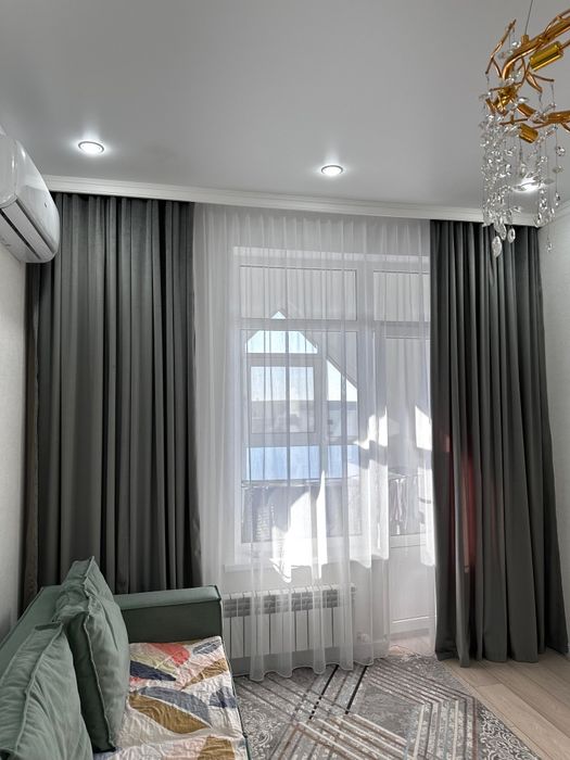Новые готовые бархатные шторы и тюли