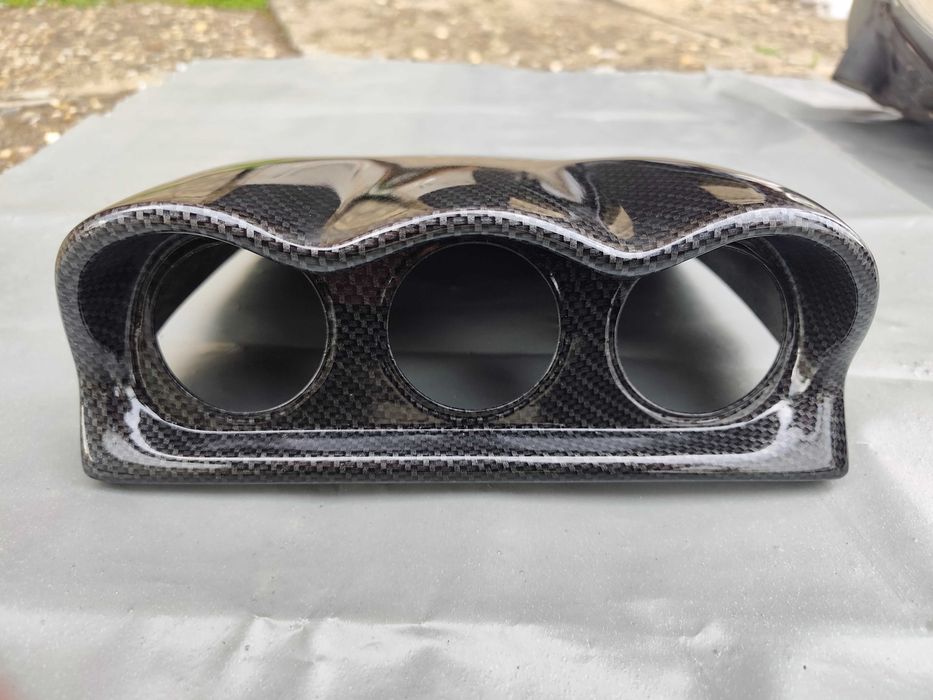 Карбонов gauge pod / hood pod за 3 уреда (52mm) за Subaru Impreza WRX/STI