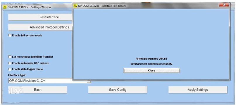OpCom 2022 Interfata, Tester, Diagnoza Opel REVIZIE C Versiune UE
