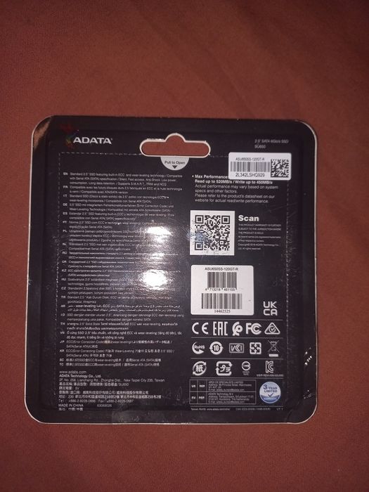 Ssd pc/laptop 120GB, 2.5"6Gb/s Adata SU650, Sigilat