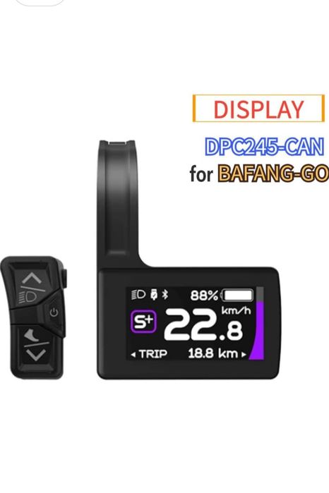 Display SPORTARC DPC245 pentru E-Bike Bafang – Bluetooth 5.0, CAN Protocol