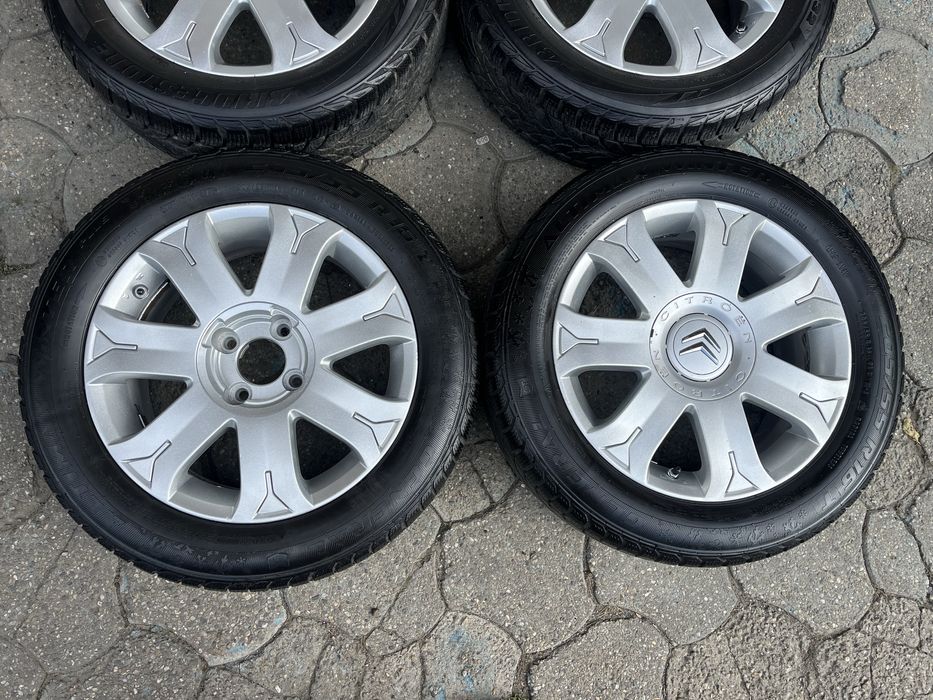 Jante aliaj 4x108mm, anvelope 205/55 R16, Citroen C3, C4, Xsara Picasso, Etc