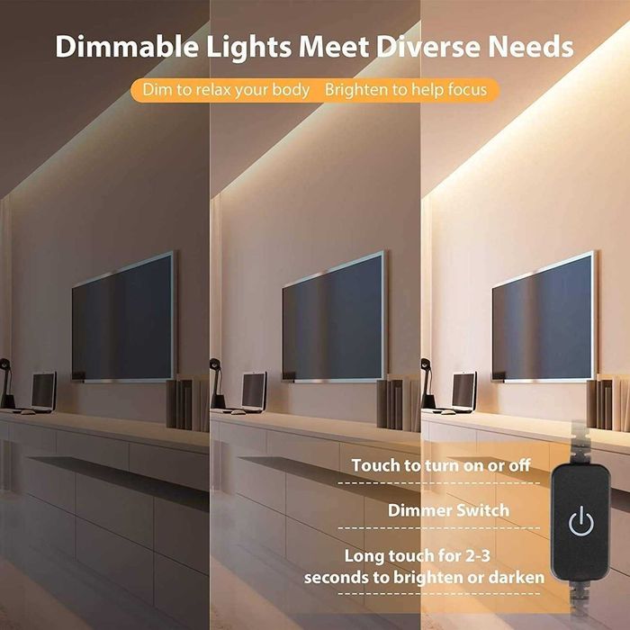 Bandă LED Neon Lamomo 15 m, 3000K Alb Cald, Dimabilă, Waterproof IP65