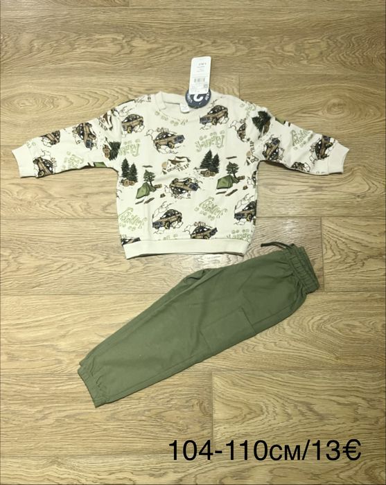 Нови комплетки, панталони, якета, шапки, 110 и 116