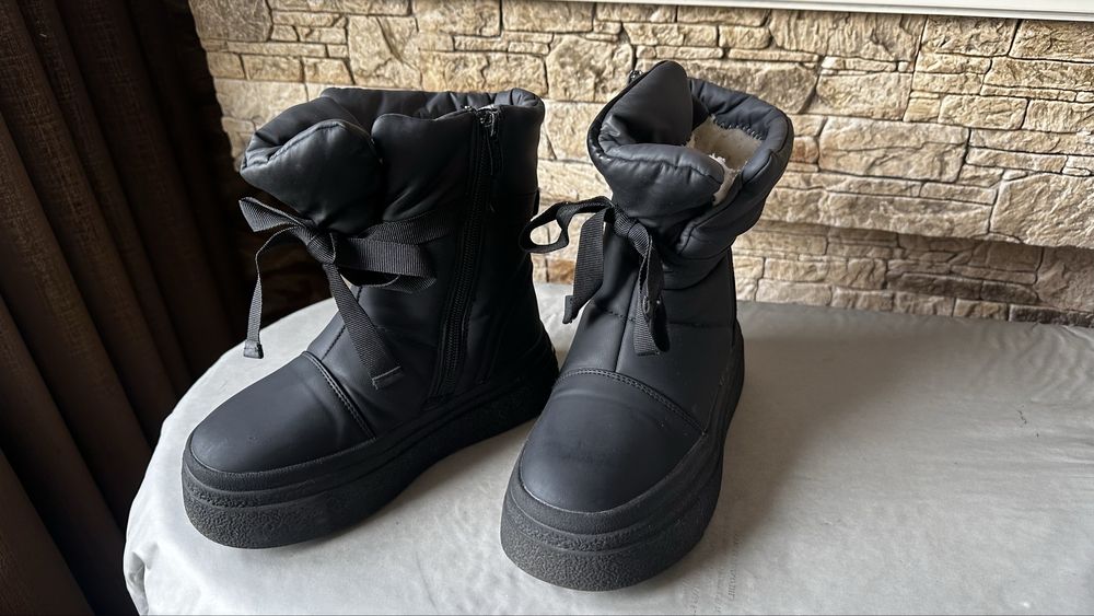 Сапоги детские б\у 33 размер теплые