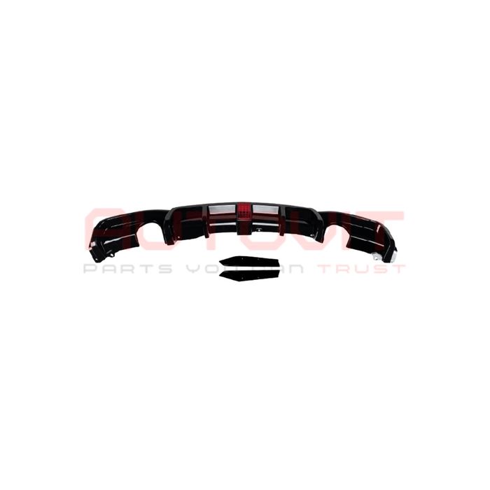 Дифузьор задна броня за BMW F30/F31 (12-18) черен гланц, F1 стоп