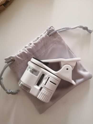 Microscop pentru telefon mobil 60, 100X Microscop de buzunar