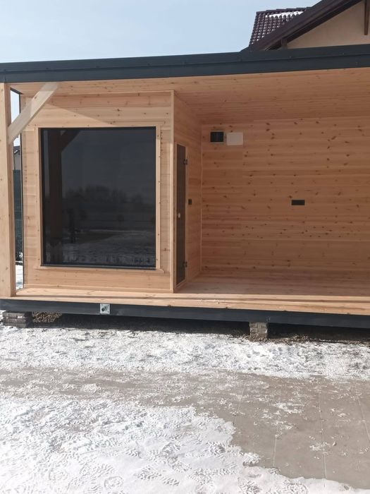 Container modular tiny house ciubar sauna