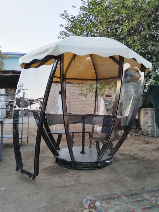 Glamping. Besedka, kupola, gumbaz, aura.Глемпиг, Беседка, куполь, гумб