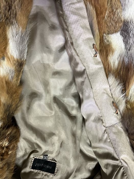 Елек с качулка от естествен косъм - лисица