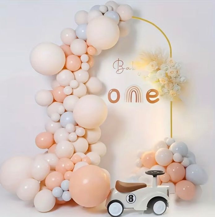 Arcada metalica pentru baloane 200х100cm, galben mustar