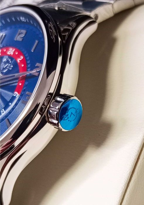 Ceas Gv2 By Gevril Giromondo Quartz Blue Dial GMT- 42302B Swiss Made