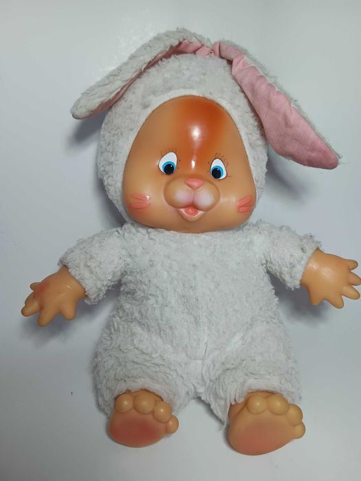 Jucarie Iepuras Aradeanca, de colectie, 35 cm, Perioada comunista RSR
