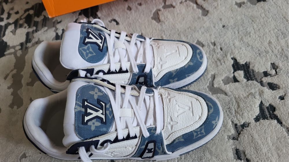 Louis Vuitton LV Trainer Monogram denim blue