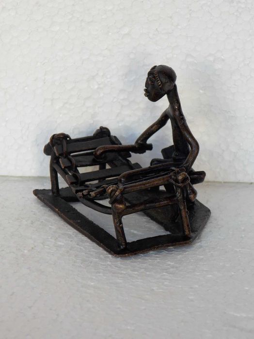 statueta cupru arta veche africa figurina tribala antichitati colectie