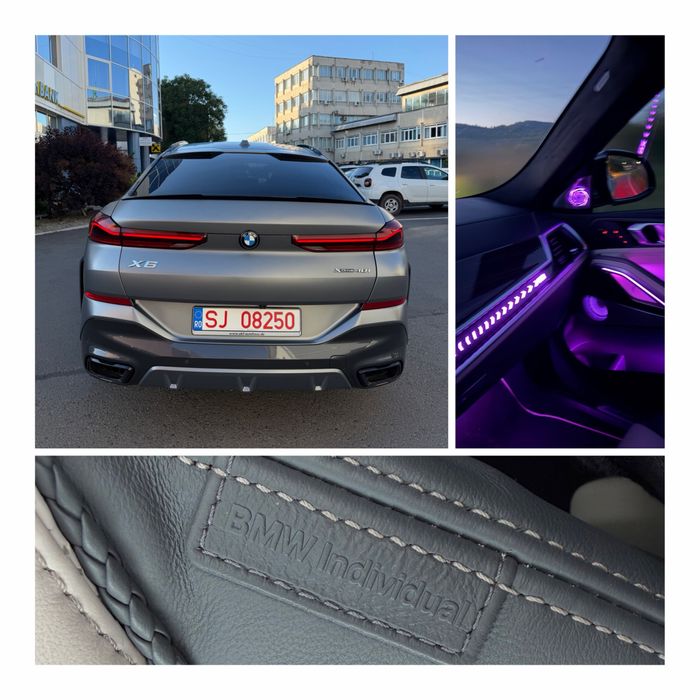 Bmw X6 M4.0i Mild Hybrid 381 cp 2024 int bicolor m B@W individual full