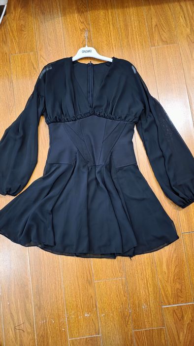 Rochie neagra voal M