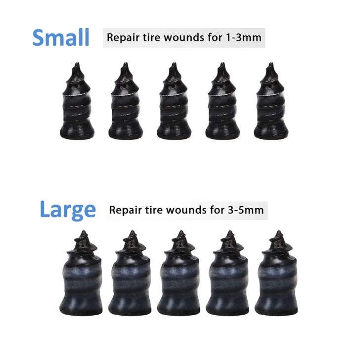 Гумени винтове, фитили за спукани гуми