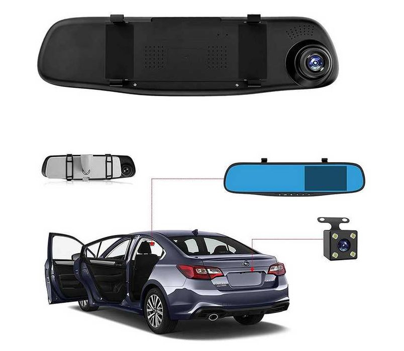 Огледало за обратно виждане с DVR видео камера, Full HD-4.3 inch.