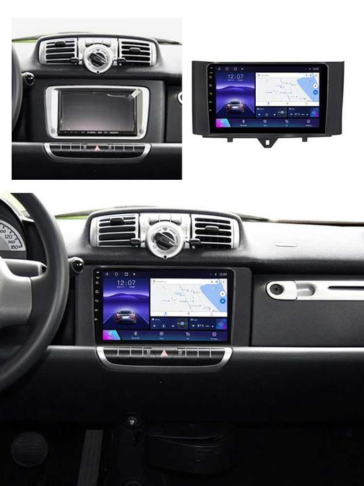 Navigatie Android 14 Smart 2011 - 2015 1/8 Gb Waze CarPlay + CAMERA