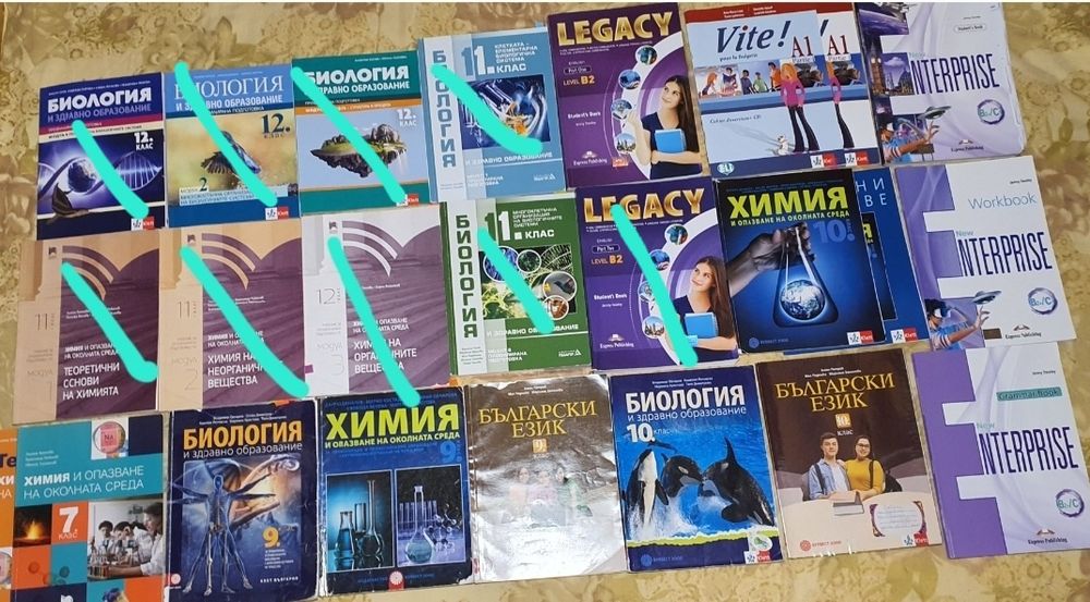 Учебници от 7ми до 12ти клас