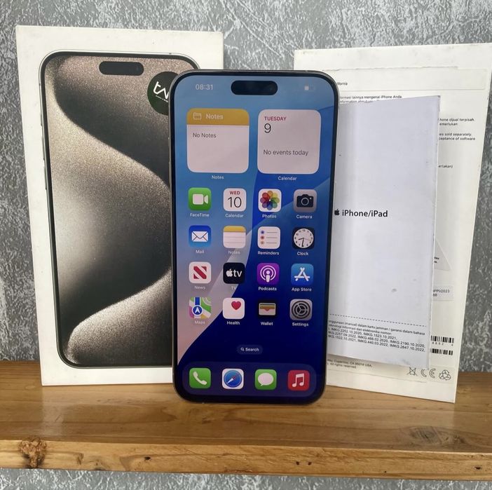 iPhone 15 Pro Max 256GB Natural Titanium-Fullbox-Neverlock|-Impecabil
