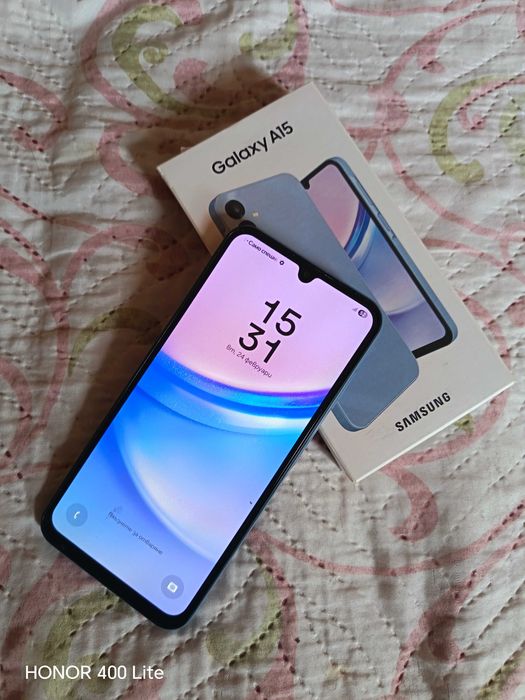 Продавам Samsung Galaxy A15 – телефонът е като нов.