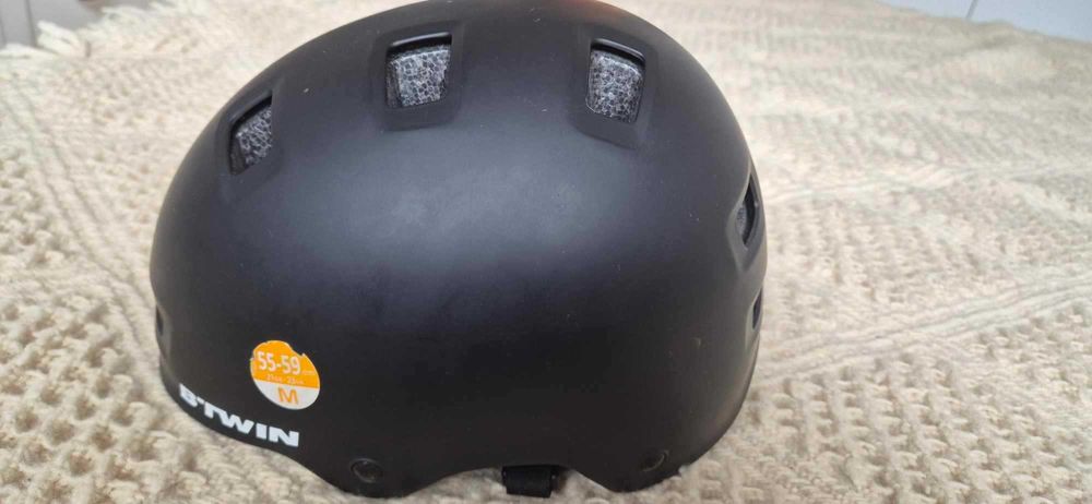 BTWIN детска каска за колоездене BOL 500, черна