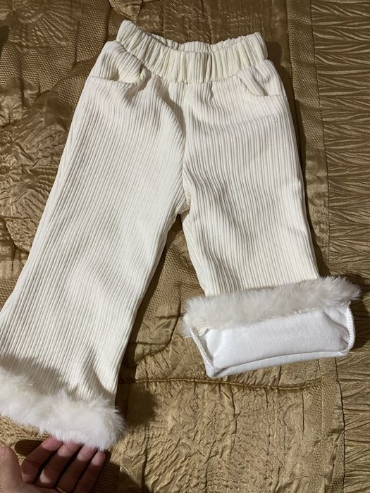 Тёплые брюки для девочки 6-12 месяцев ,80см