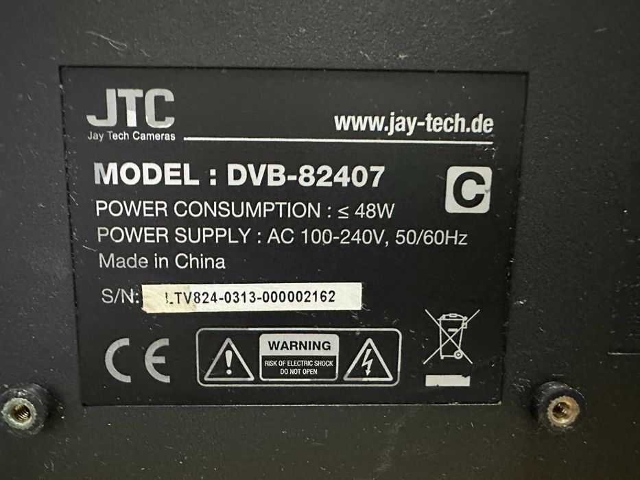 Телевизор LED TV JTC DVB-82407 FullHD 1080p 24"