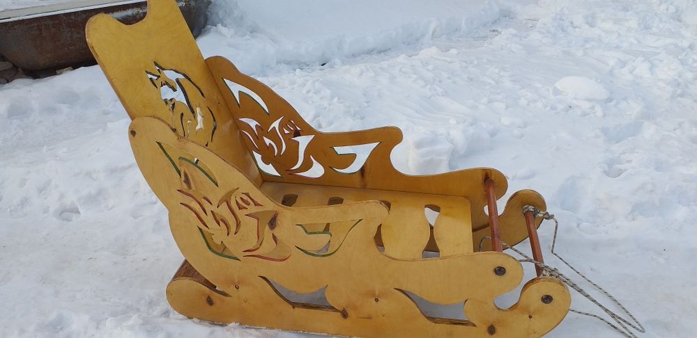 Продам деревянные  санки