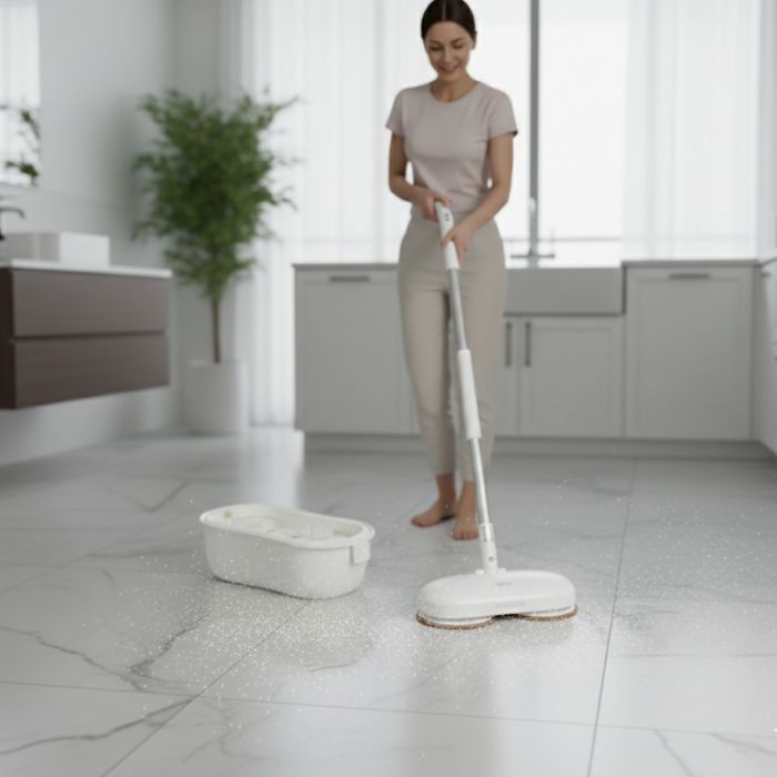 Електрически моп със спрей и центрофуга – за бързо и ефективно почиств