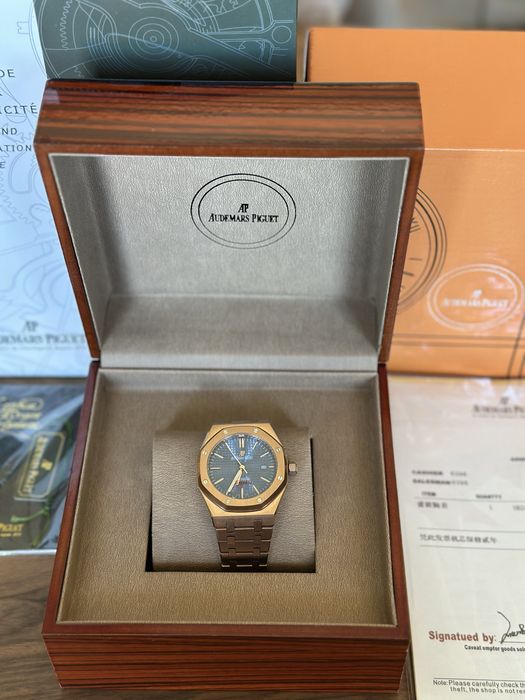 Audemars Piguet Rose Gold And Blue Dial 41 mm