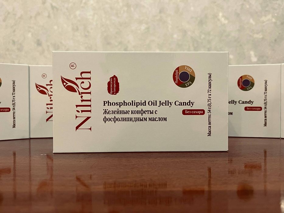 Желейные конфеты Nilrich с фосфолипидным маслом (72 шт) — Без сахара