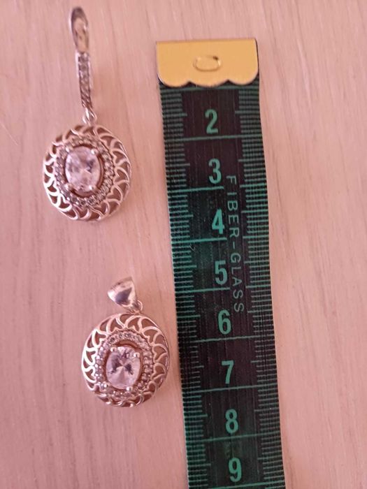 Сребърен комплекти с цирконий