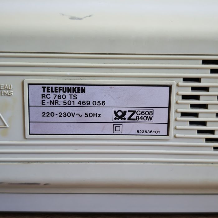 Ретро Стерео Радиокасетофон Telefunken RC 760 TS с Bass Booster – Немска Мощ