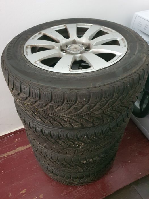Jante Mercedes E Class W212 16 inch originale + cauciucuri iarna Bridgestone