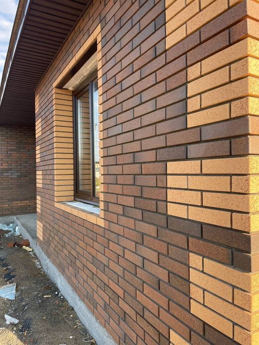 БалконгаГиштКирпичБлокТерамзФасадПодрашивкаОблицовочныйКирпичомКладка