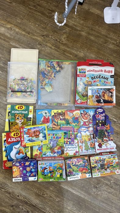 Продам книги и пазлы развивающие