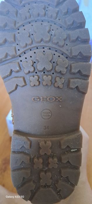 Осенние ботинки для девочки Geox, 34 размер