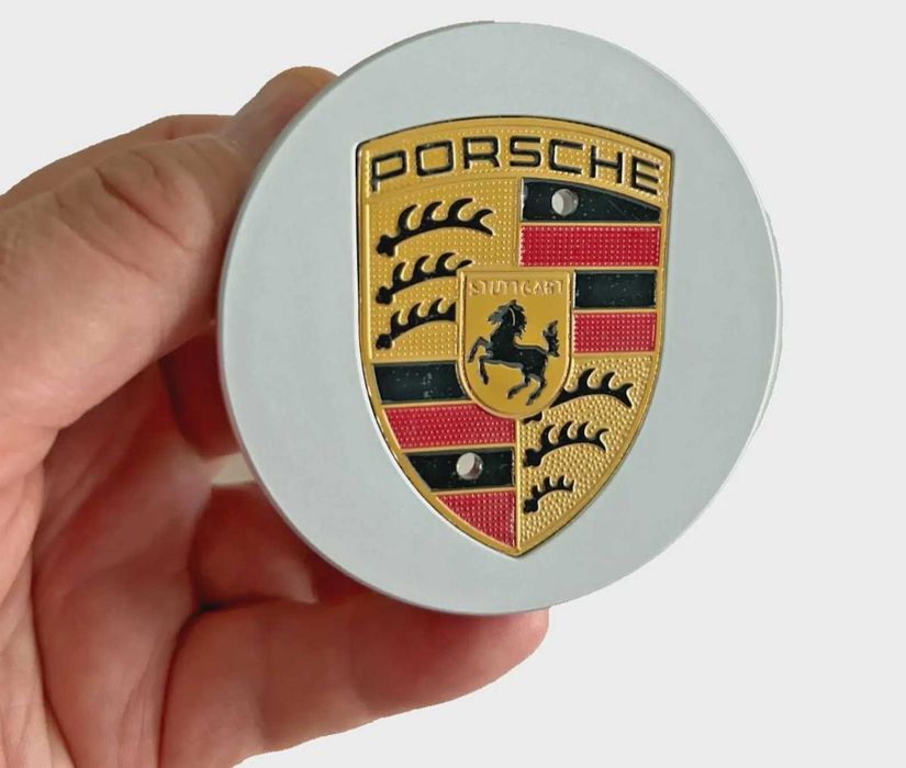 4 броя сребърни капачки за джанти Porsche 65мм или 76мм
