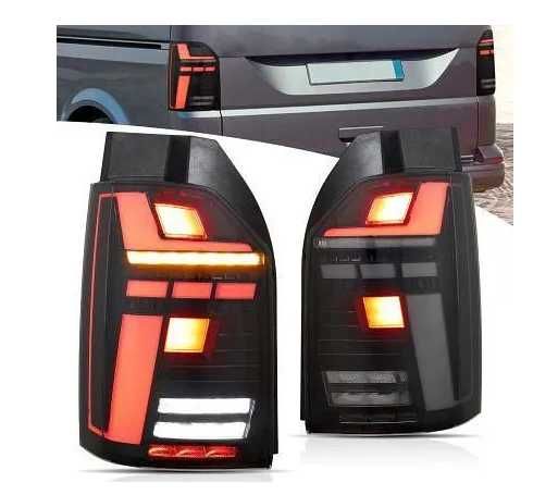 Диодни стопове за VW TRANSPORTER T6 / T6.1 от 2015+ с бягащ мигач - опушени