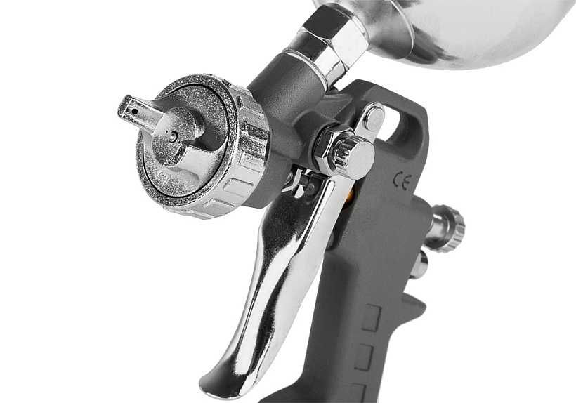 Краскопульт пневматический 600 г, верхний бачок, сопло 1, 5 мм