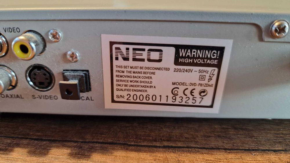 DVD player NEO F 61 DivX