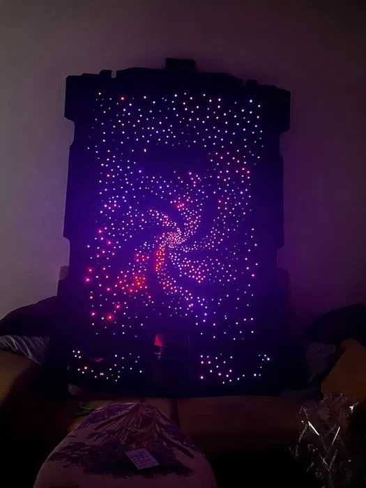 Kit fibră optică plafon înstelat RGB aplicație Android IOS telecomandă